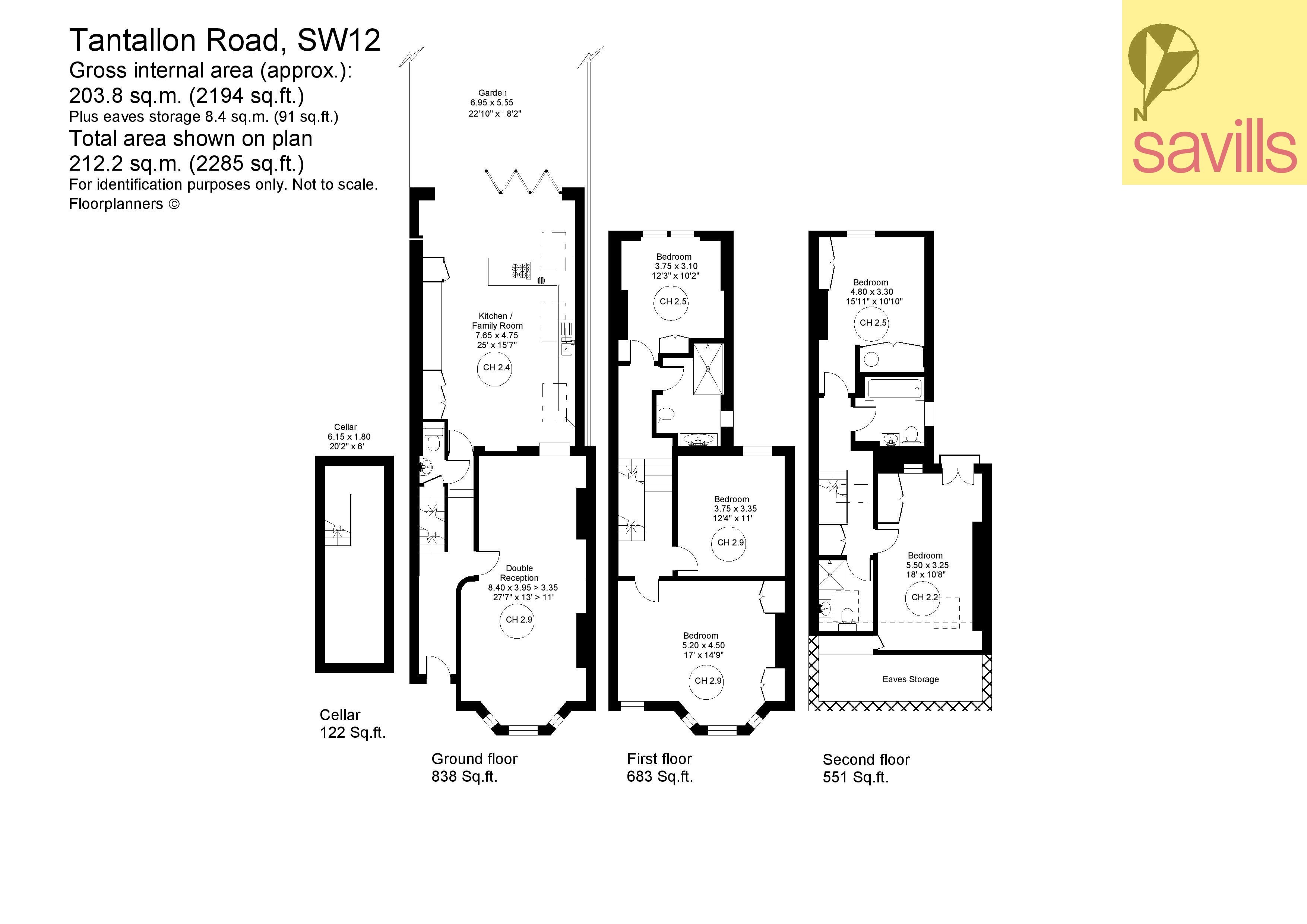 Haus zum Kauf provisionsfrei 2.165.363 € 6 Zimmer 203,8 m²<br/>Wohnfläche London SW12 8DF