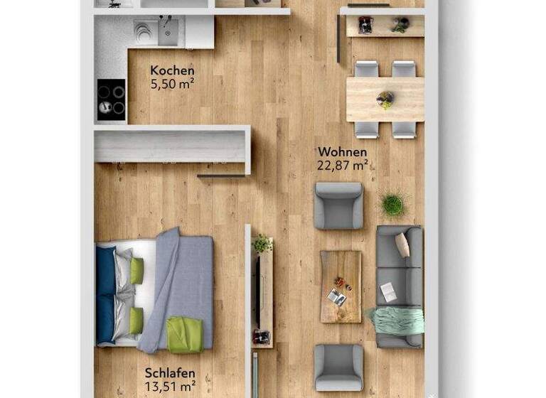 Wohnung zum Kauf 450.000 € 3 Zimmer 57 m² Ottobrunn 85521
