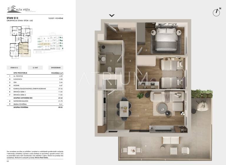 Wohnung zum Kauf 273.000 € 2 Zimmer 2. Geschoss Seget 21220