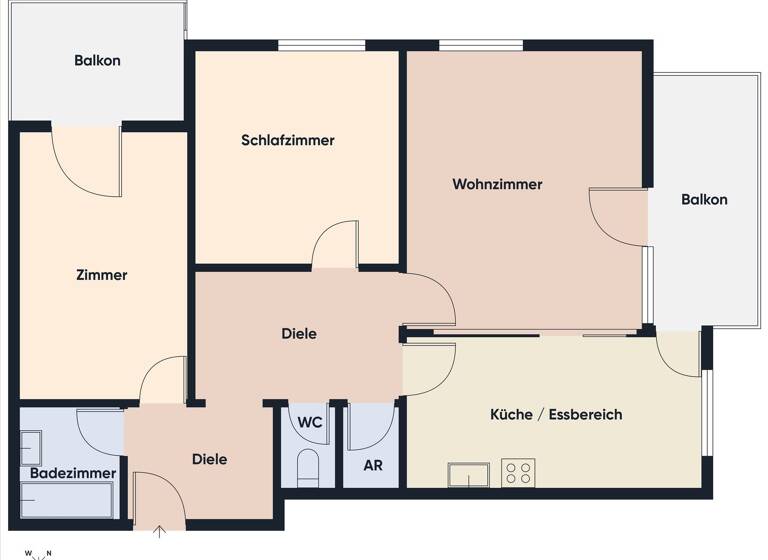 Wohnung zur Miete 3 Zimmer 79 m² 2. Geschoss Zanderstraße 3 Bregenz 6900