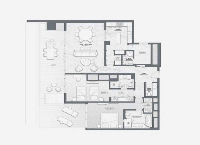 Wohnung zum Kauf - Erstbezug provisionsfrei 1.885.090 € 3 Zimmer 219 m² Dubai