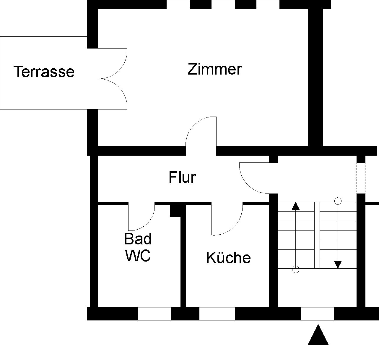 Wohnung zur Miete 398 € 1 Zimmer 44,9 m²<br/>Wohnfläche ab sofort<br/>Verfügbarkeit Hubertusstr. 45 Kreuzheide Wolfsburg 38448