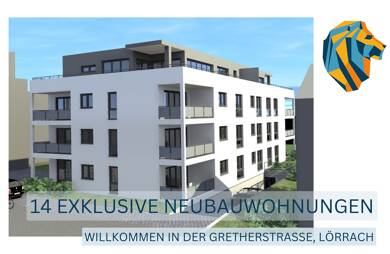 Wohnung zum Kauf - Erstbezug provisionsfrei 582.146 € 3 Zimmer 100,4 m² 2. Geschoss Lörrach Lörrach 79539
