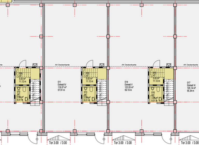 Lagerhalle zur Miete provisionsfrei 14,80 € 197 m² Lagerfläche teilbar von 197 m² bis 700 m² Rahlstedt Hamburg 22143