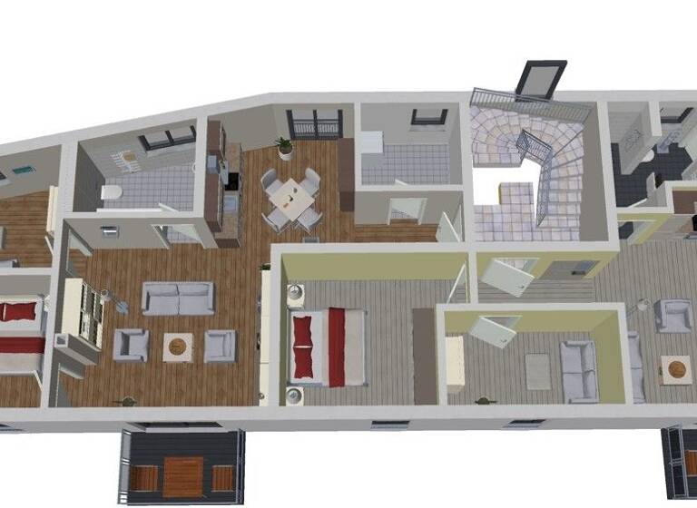 Wohnung zum Kauf 286.000 € 3 Zimmer 63,7 m² 2. Geschoss Hohe Düne Rostock 18119