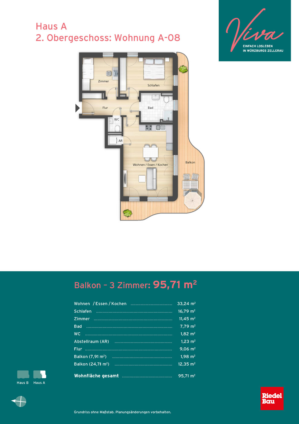 Wohnung zum Kauf provisionsfrei 572.000 € 3 Zimmer 95,7 m²<br/>Wohnfläche Zellerau Würzburg 97082