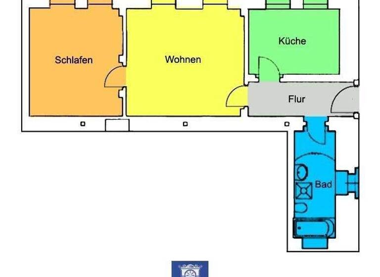 Wohnung zur Miete 305 € 2 Zimmer 50,9 m² Meißen 01662
