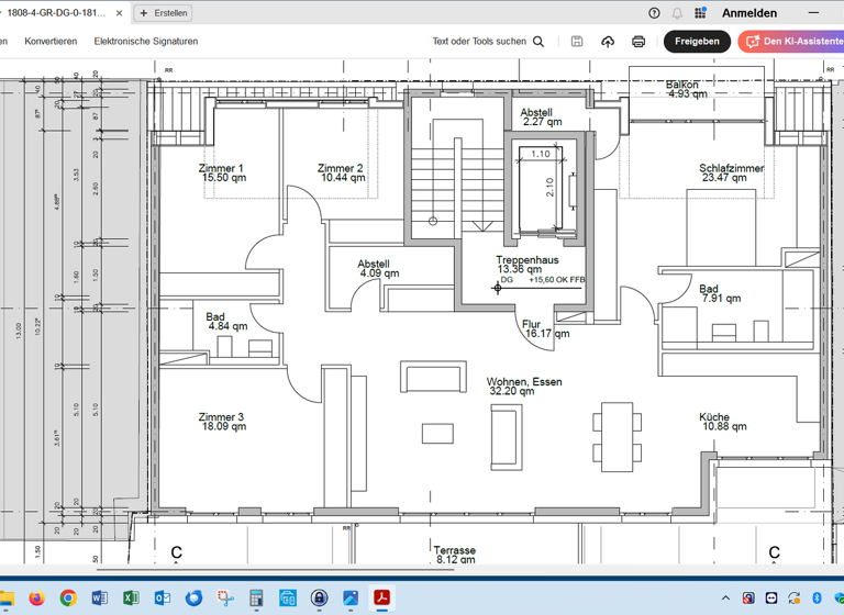 Wohnung zur Miete - Erstbezug 2.695 € 4 Zimmer 154 m² 5. Geschoss Goethestraße 38 Offenbach am Main 63067