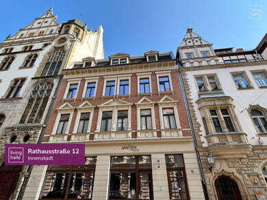 Wohnung zur Miete 940 € 4 Zimmer 93 m² Dachgeschoss, 3. Geschoss frei ab 01.10.2025 Rathausstraße 12 Altstadt Halle (Saale) 06108