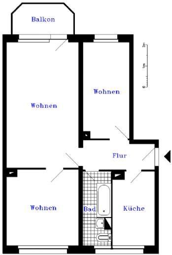 Wohnung zur Miete 361 € 3 Zimmer 60,3 m²<br/>Wohnfläche 3.<br/>Geschoss ab sofort<br/>Verfügbarkeit Paul-Lürmann-Straße 42 Greußen Greußen 99718