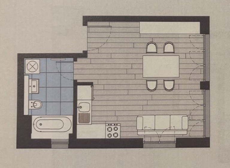 Studio zum Kauf 212.500 € 30,6 m² 5. Geschoss frei ab sofort Friedrichsfelde Berlin 10315