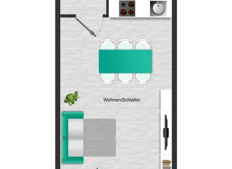 Studio zur Miete 747 € 1 Zimmer 33,9 m² 3. Geschoss frei ab sofort Appenzeller Straße 102 Thalk.Obersendl.-Forsten-Fürstenr.-Solln München 81475