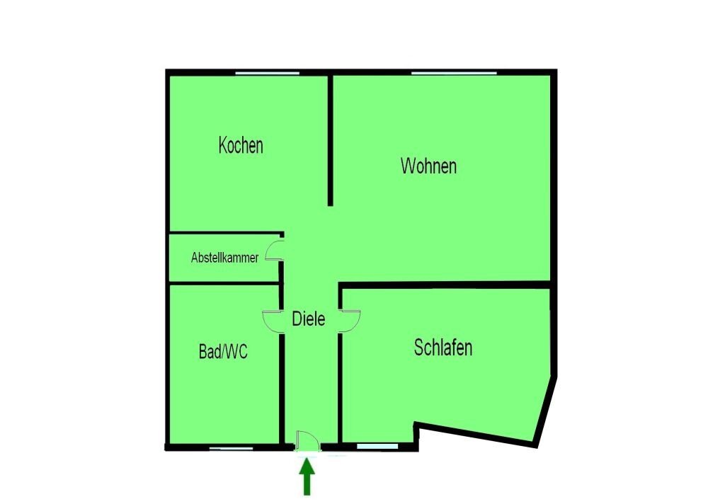 Wohnung zum Kauf als Kapitalanlage geeignet 169.000 € 2 Zimmer 75 m²<br/>Wohnfläche Industriestr. 3b Bergtheim Bergtheim 97241