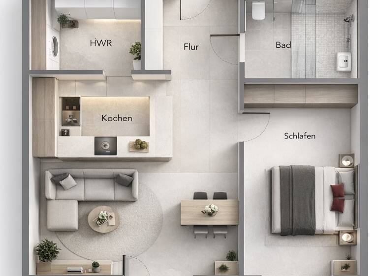 Wohnung zum Kauf provisionsfrei 332.500 € 2 Zimmer 74,5 m² Holzhausen Georgsmarienhütte 49124