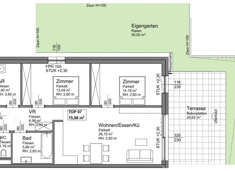 Wohnung zum Kauf - Erstbezug 347.328 € 3 Zimmer 76 m² EG Ohlsdorf 4694