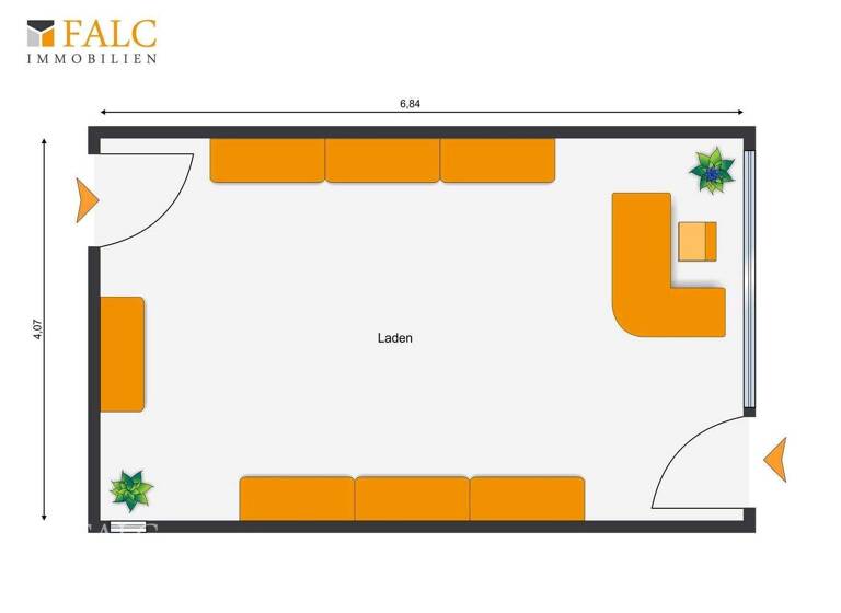 Büro zur Miete provisionsfrei 450 € 1 Zimmer 44 m² Bürofläche Stadtmitte Herten 45699