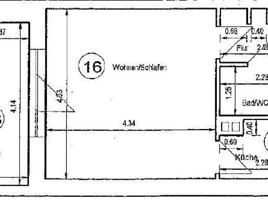 Wohnung zum Kauf provisionsfrei 86.800 € 1 Zimmer 35,3 m² 1. Geschoss Krämpfervorstadt Erfurt 99085