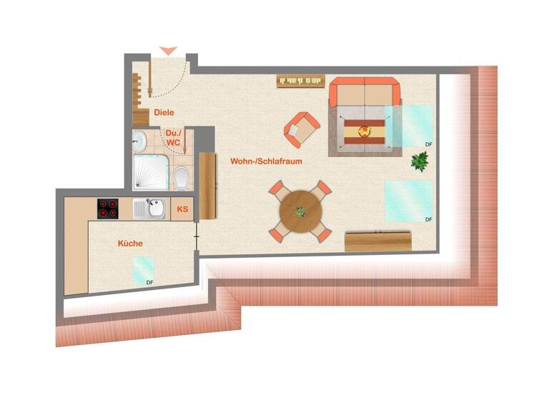 Studio zum Kauf 145.000 € 1 Zimmer 39,3 m² Trier-Nord Trier 54290