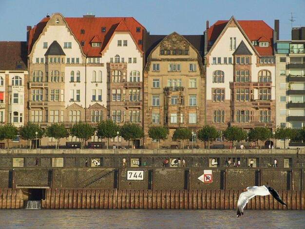 Wohnung zur Miete 1.000 € 2 Zimmer 49 m² 5. Geschoss Rathausufer 18 Carlstadt Düsseldorf 40213