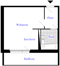 Wohnung zur Miete 235 € 1 Zimmer 36,5 m²<br/>Wohnfläche 1.<br/>Geschoss 01.03.2025<br/>Verfügbarkeit Röpersdorfer Straße 17 Prenzlau Prenzlau 17291