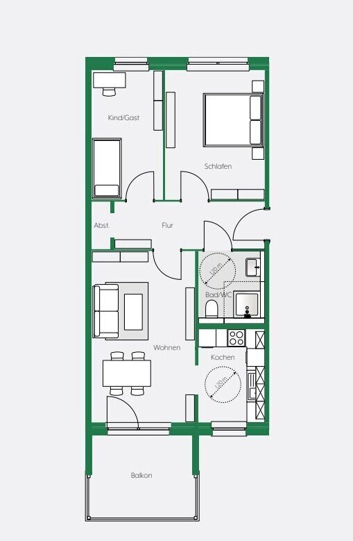 Wohnung zur Miete 646 € 3 Zimmer 71,8 m²<br/>Wohnfläche 1.<br/>Geschoss 01.04.2025<br/>Verfügbarkeit Thierbacher Straße 14 Kitzscher Kitzscher 04567