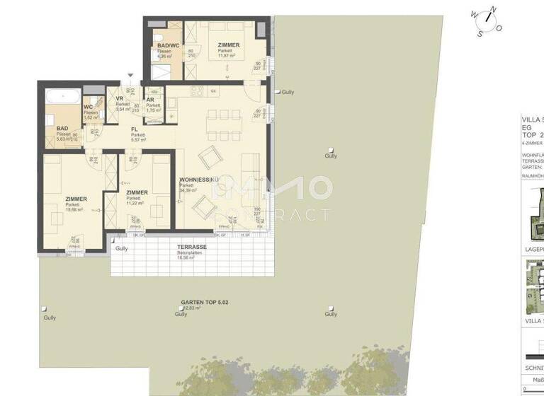 Wohnung zum Kauf - Erstbezug 621.000 € 4 Zimmer 96,6 m² Krems an der Donau 3500