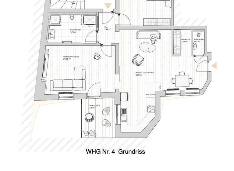 Wohnung zur Miete 1.060 € 3 Zimmer 92,2 m² 1. Geschoss Nördlingen 86720