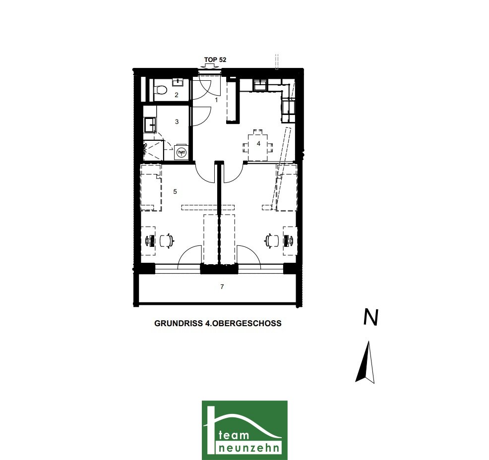 Wohnung zur Miete 554 € 3 Zimmer 49,2 m²<br/>Wohnfläche 4.<br/>Geschoss Niesenbergergasse 14-16 Gries Graz 8020