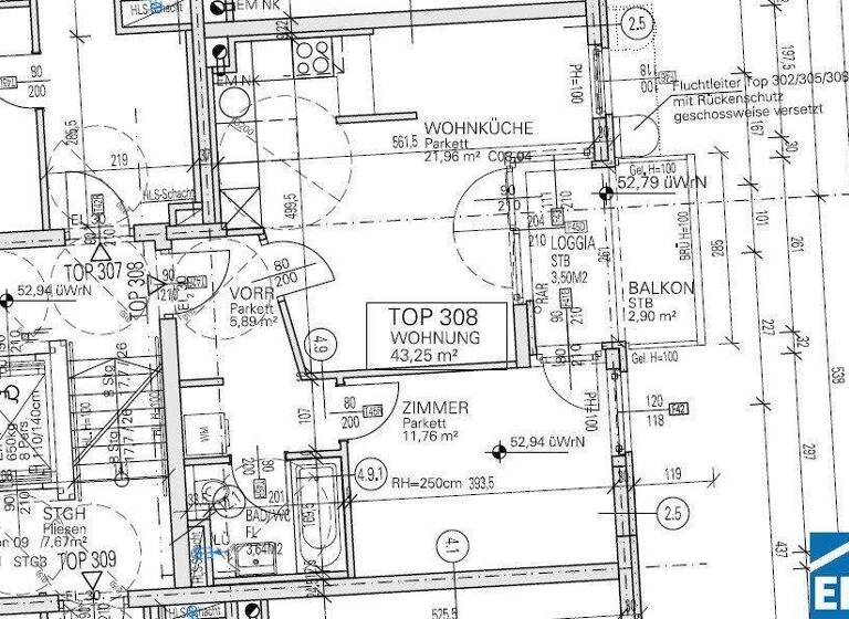 Wohnung zur Miete 730 € 2 Zimmer 43,3 m² 4. Geschoss frei ab 01.03.2026 Brunnengasse Wien 1160