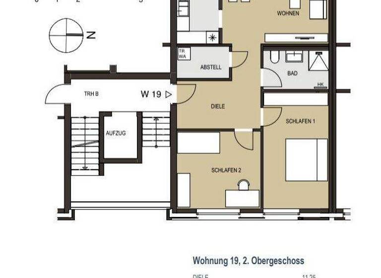 Wohnung zur Miete 1.140 € 3 Zimmer 86 m² Geschoss 2/3 frei ab sofort Am Palstek 4 Innenstadt Oldenburg 26122