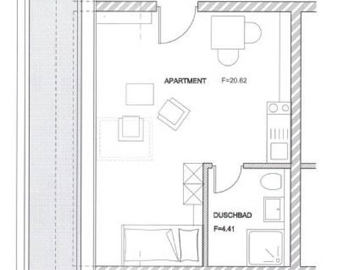 Studio zur Miete 470 € 1 Zimmer 25 m² 2. Geschoss Ismaning Ismaning 85737