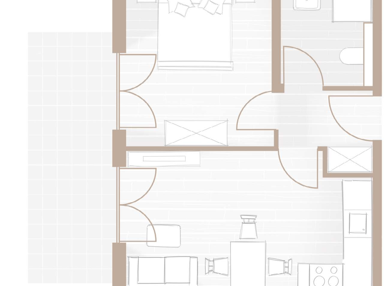 Wohnung zur Miete - Erstbezug 980 € 2 Zimmer 44,6 m² 1. Geschoss frei ab sofort Anzing 85646