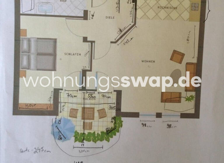 Wohnung zur Miete Tauschwohnung 578 € 2 Zimmer 60 m² 3. Geschoss Adlershof Berlin 12489