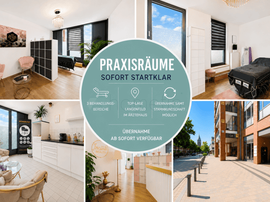 Praxis zur Miete provisionsfrei 929 € 3 Zimmer 75 m² Bürofläche Immigrath Langenfeld (Rheinland) 40764