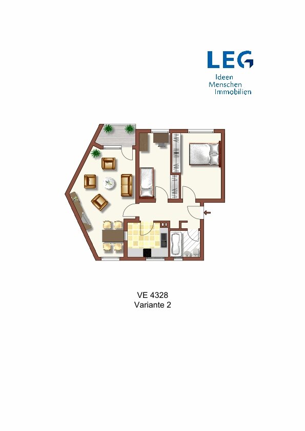 Wohnung zur Miete 569 € 3 Zimmer 66 m²<br/>Wohnfläche 2.<br/>Geschoss Dülkener Straße 21 Gatherhof Krefeld 47804