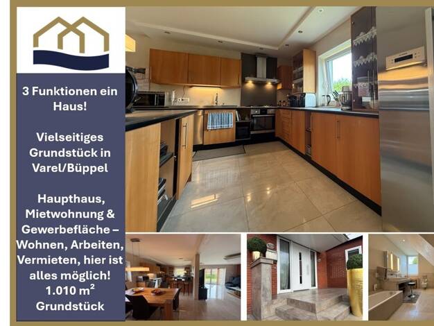 Einfamilienhaus zum Kauf 399.000 € 7 Zimmer 282,2 m² 1.010 m² Grundstück Bürgermeister-Osterloh-Straße 72 und 72A Varel Varel / Büppel 26316