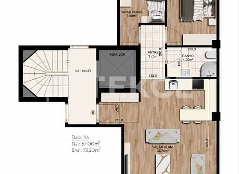 Penthouse zum Kauf 282.000 € 3 Zimmer 69 m² EG Istanbul 34714