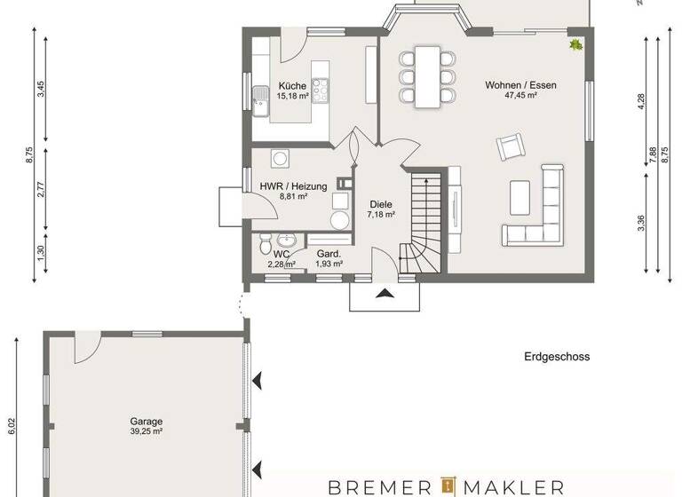 Einfamilienhaus zum Kauf 395.900 € 4,5 Zimmer 159 m² 1.564 m² Grundstück Ahneberger Straße 16 Ahnebergen Dörverden 27313