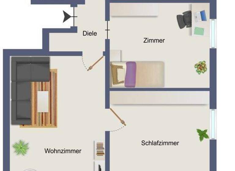 Wohnung zum Kauf 111.000 € 3 Zimmer 70 m² 2. Geschoss Kirchham 94148