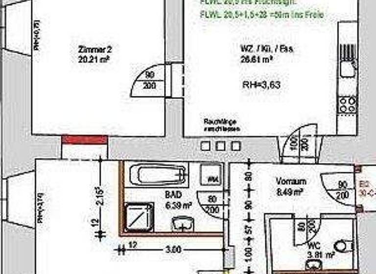 Wohnung zur Miete 556 € 3 Zimmer 88,9 m² frei ab 01.03.2026 Frankenburg 4873