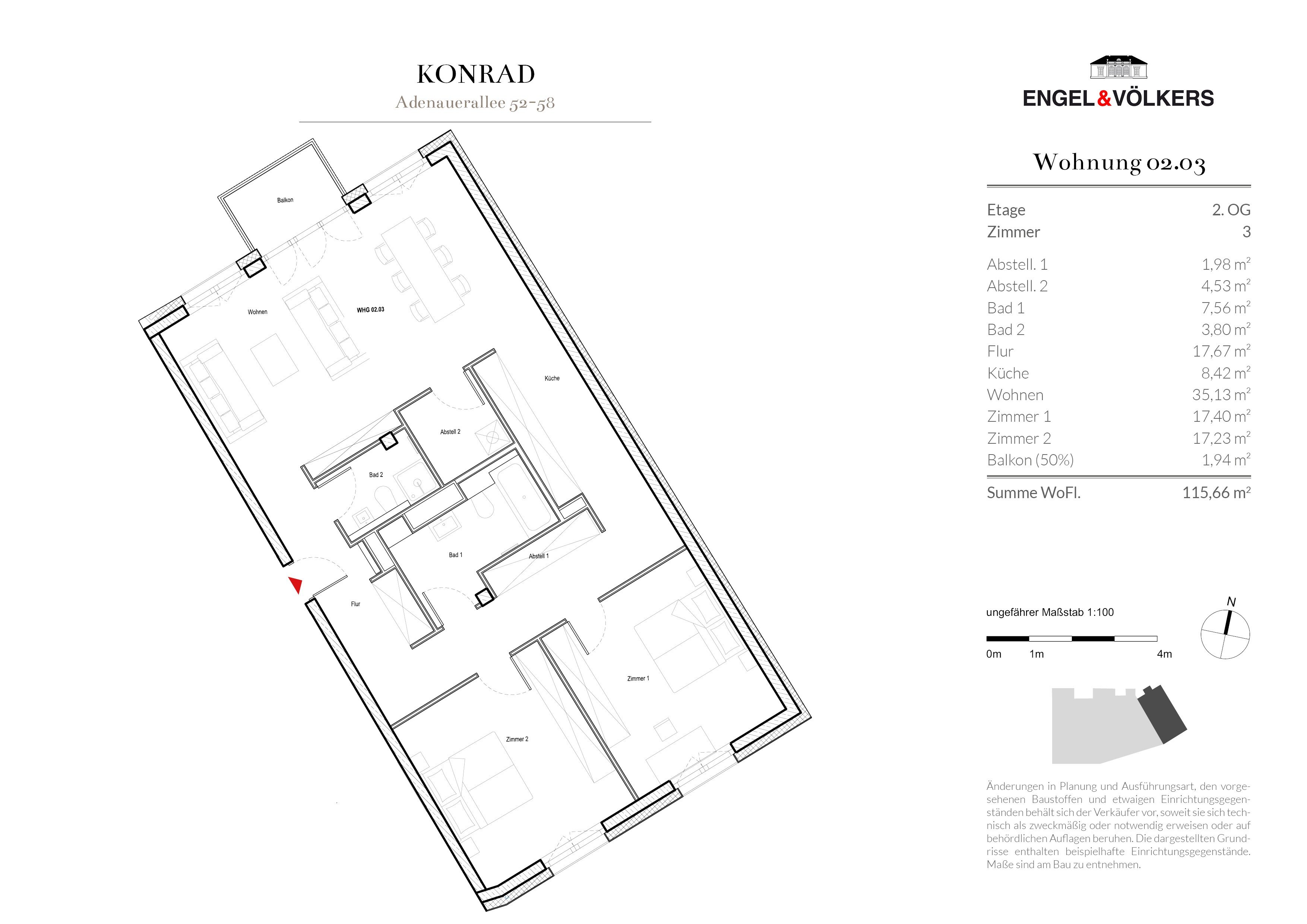 Wohnung zur Miete 2.350 € 3 Zimmer 113 m²<br/>Wohnfläche St.Georg Hamburg 20099