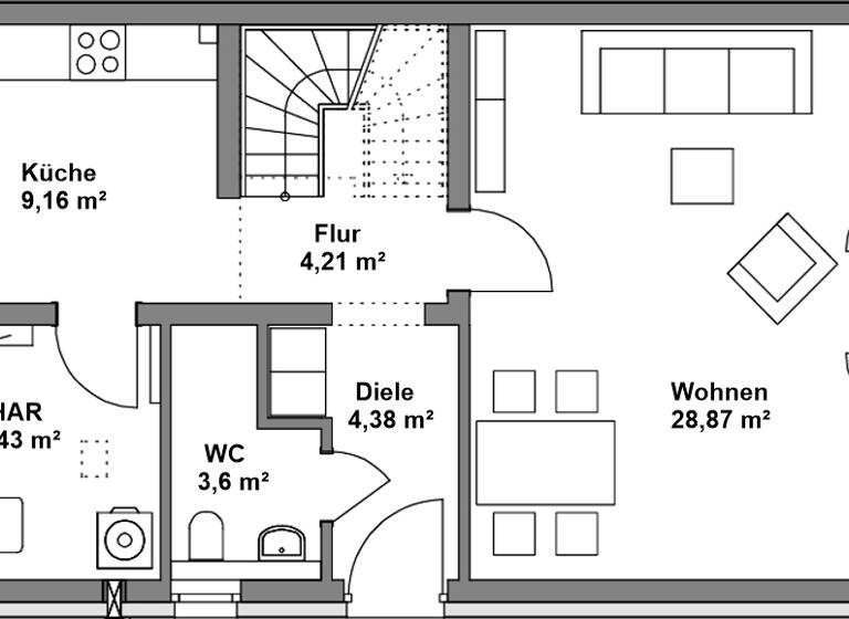 Doppelhaushälfte zum Kauf - Erstbezug 878.000 € 5 Zimmer 142 m² 348 m² Grundstück Hallbergmoos 85399