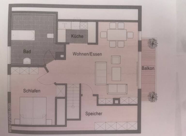 Wohnung zur Miete 1.150 € 2 Zimmer 68 m² Geschoss 2/3 frei ab sofort Partenkirchen Garmisch-Partenkirchen 82467
