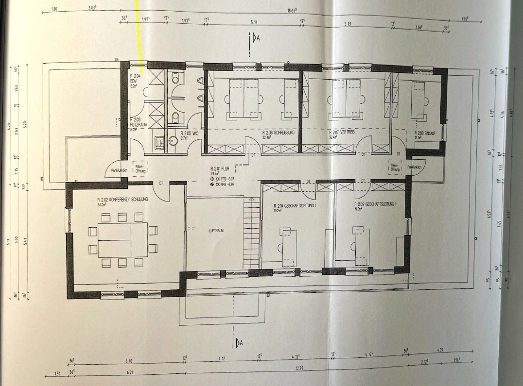 Bürofläche zur Miete 6 Zimmer 172 m²<br/>Bürofläche ab 172 m²<br/>Teilbarkeit Neureut - Nördlicher Teil Karlsruhe 76149