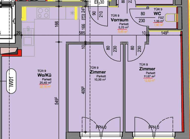 Wohnung zum Kauf - Erstbezug 339.000 € 3 Zimmer 55,4 m² frei ab sofort Esslinger Hauptstrasse 42 Wien(Stadt) 1220