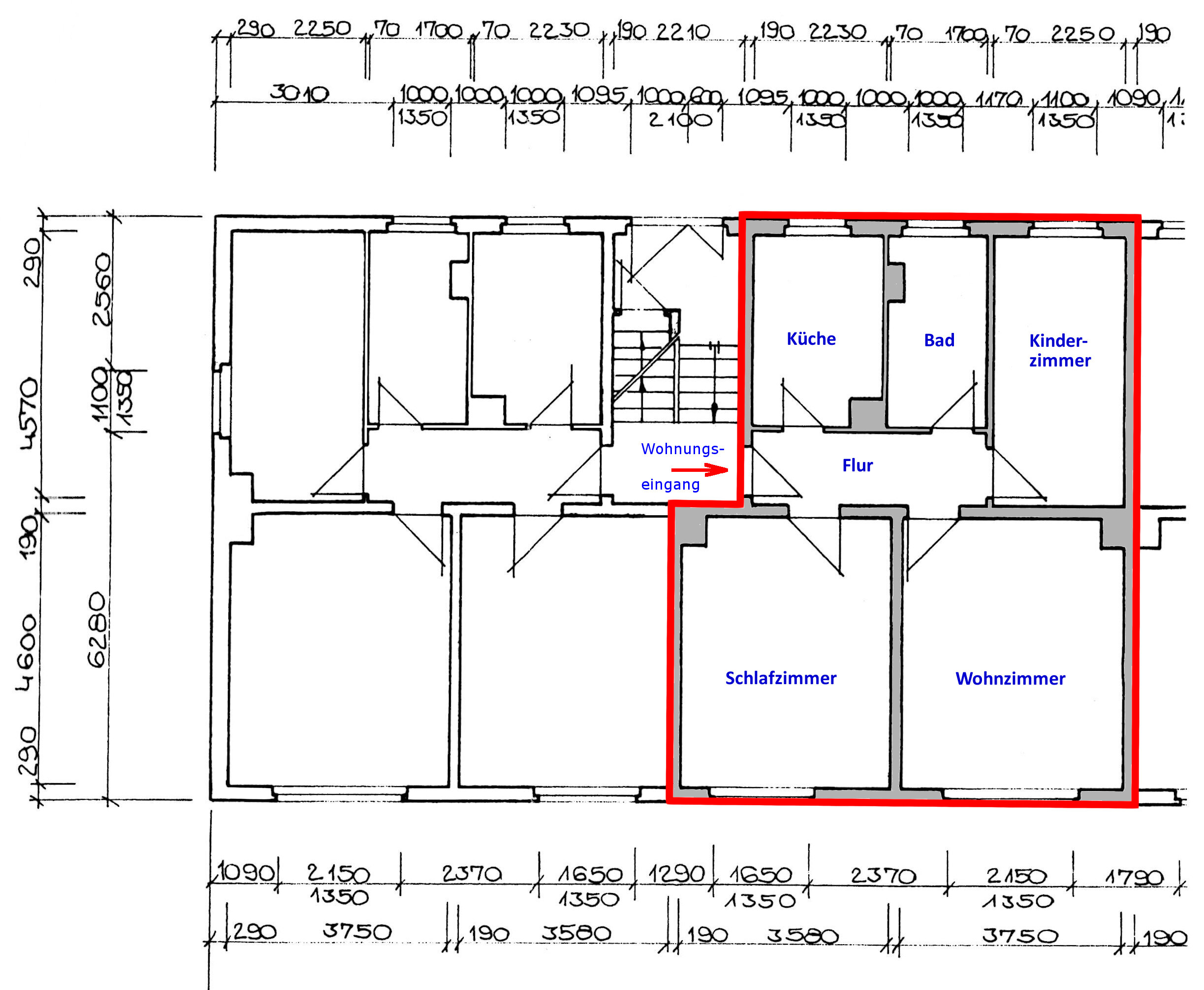 Wohnung zur Miete 377 € 3 Zimmer 59,8 m²<br/>Wohnfläche 1.<br/>Geschoss Straße des Aufbaus 10b Unterwellenborn 07333