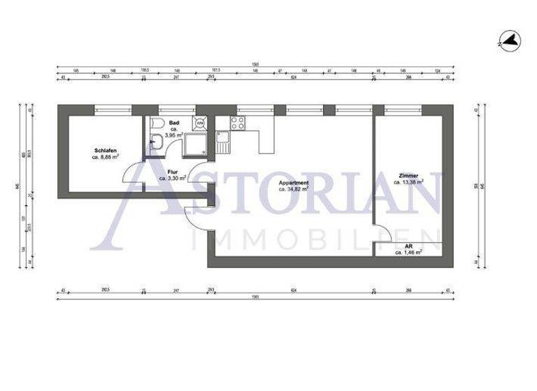 Wohnung zum Kauf 175.300 € 3 Zimmer 66,4 m² 2. Geschoss frei ab sofort Neuseddin Seddiner See 14554