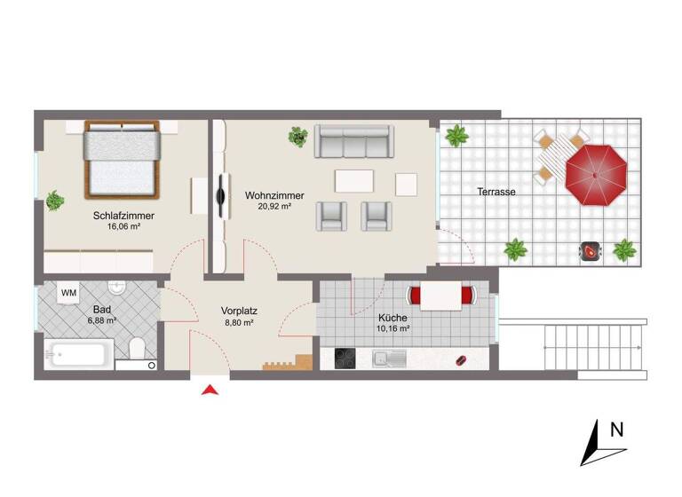 Wohnung zum Kauf 250.000 € 2 Zimmer 65 m² Mering 86415