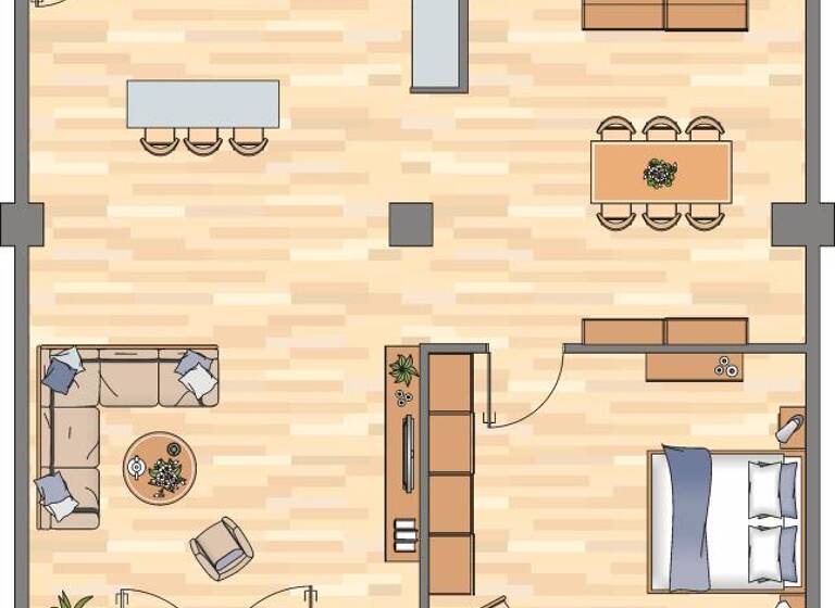 Wohnung zur Miete - Erstbezug 1.649 € 2 Zimmer 129,8 m² EG Am Tabakquartier 54 Woltmershausen Bremen 28197