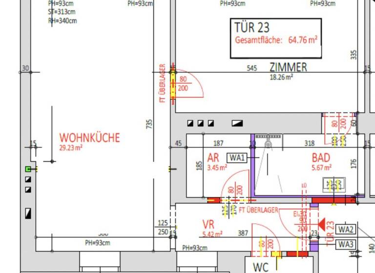 Wohnung zum Kauf - Erstbezug 459.000 € 2 Zimmer 64,8 m² 2. Geschoss Wien 1020